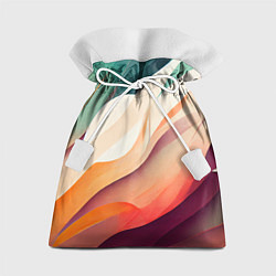 Мешок для подарков Акварельная нарисованная абстракция, цвет: 3D-принт