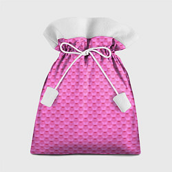 Мешок для подарков Геометрический современный розовый однотонный узор, цвет: 3D-принт