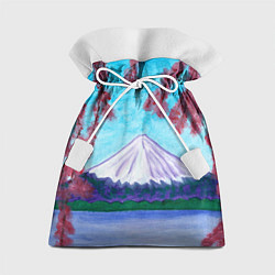 Мешок для подарков Цветение сакуры Фудзияма, цвет: 3D-принт