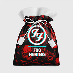 Мешок для подарков Foo Fighters rock glitch, цвет: 3D-принт