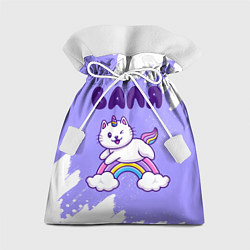 Мешок для подарков Валя кошка единорожка, цвет: 3D-принт