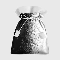 Мешок для подарков Брызги красок - Черно-белый, цвет: 3D-принт