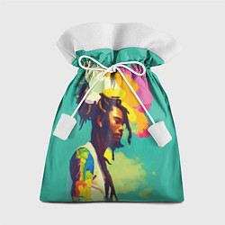 Мешок для подарков Чел в нирване, цвет: 3D-принт