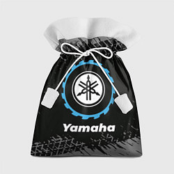 Мешок для подарков Yamaha в стиле Top Gear со следами шин на фоне, цвет: 3D-принт