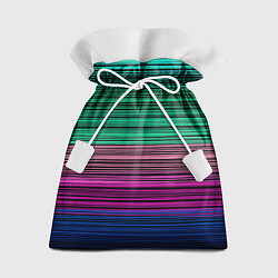Мешок для подарков Разноцветные неоновые шелковые нити, цвет: 3D-принт