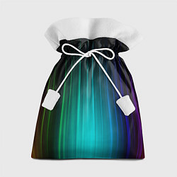 Мешок для подарков Радужные неоновые свечения, цвет: 3D-принт
