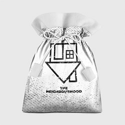 Мешок для подарков The Neighbourhood с потертостями на светлом фоне, цвет: 3D-принт