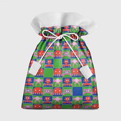 Мешок для подарков Пиксельный рисунок поп арт, цвет: 3D-принт