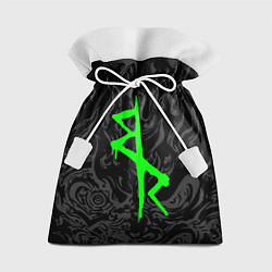 Мешок для подарков Логотип Cyberpunk: Edgerunners - Дэвид, цвет: 3D-принт