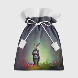 Мешок для подарков Кролик на стиле, цвет: 3D-принт