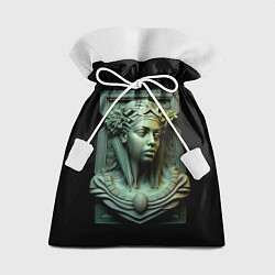 Мешок для подарков Нейросеть - барельеф античной девушки, цвет: 3D-принт