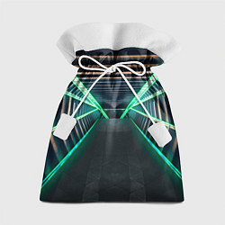 Мешок для подарков Неоновые фонари на космическом коридоре, цвет: 3D-принт