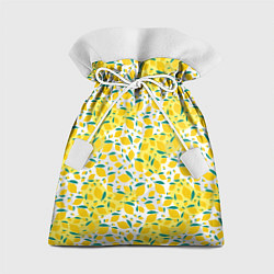 Мешок для подарков Желтые лимоны паттерн, цвет: 3D-принт