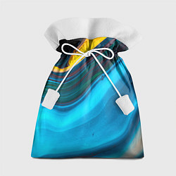 Мешок для подарков Светло-синий и переливающийся песок, цвет: 3D-принт