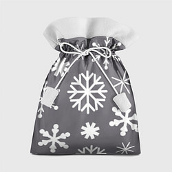 Мешок для подарков Snow in grey, цвет: 3D-принт