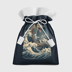 Мешок для подарков Морской дракон в японском стиле, цвет: 3D-принт