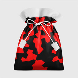 Мешок для подарков Черно-красный авторский арт, цвет: 3D-принт