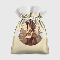 Мешок для подарков Steampunk english lady, цвет: 3D-принт