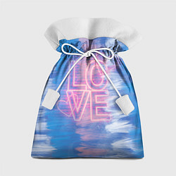 Мешок для подарков Любовь двух сердец, цвет: 3D-принт