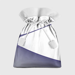 Мешок для подарков Абстрактный белый и фиолетовый паттерн, цвет: 3D-принт