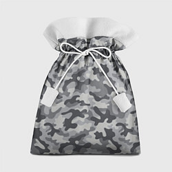Мешок для подарков Городской серый камуфляж, цвет: 3D-принт