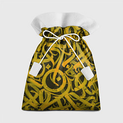 Мешок для подарков Gold Calligraphic, цвет: 3D-принт