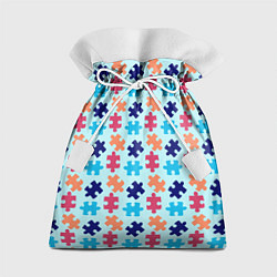 Мешок для подарков Разноцветный пазл, цвет: 3D-принт