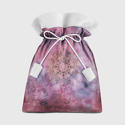 Мешок для подарков Мандала гармонии, фиолетовая, космос, цвет: 3D-принт
