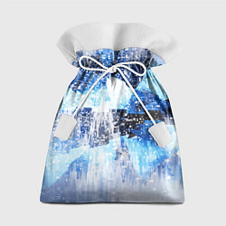 Мешок для подарков Ледяной и пиксельный паттерн, цвет: 3D-принт