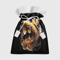 Мешок для подарков Рыба золотой дракон, цвет: 3D-принт