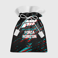 Мешок для подарков Forza Horizon в стиле glitch и баги графики на тем, цвет: 3D-принт