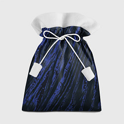 Мешок для подарков Синие полосы, цвет: 3D-принт