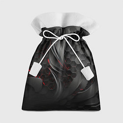 Мешок для подарков Черные абстрактные плиты, цвет: 3D-принт