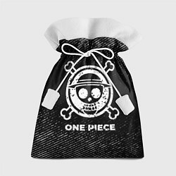 Мешок для подарков One Piece с потертостями на темном фоне, цвет: 3D-принт