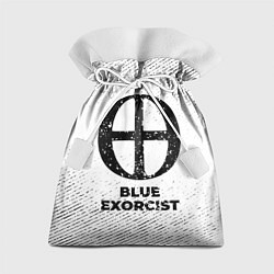 Мешок для подарков Blue Exorcist с потертостями на светлом фоне, цвет: 3D-принт