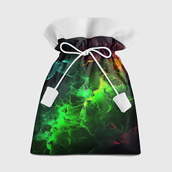 Мешок для подарков Зеленое свечение, цвет: 3D-принт