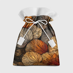 Мешок для подарков Листья желтые, цвет: 3D-принт