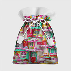 Мешок для подарков Домики из сладостей, цвет: 3D-принт
