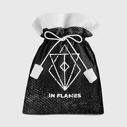 Мешок для подарков In Flames с потертостями на темном фоне, цвет: 3D-принт