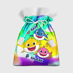 Мешок для подарков Baby Shark Brooklyn and friends, цвет: 3D-принт