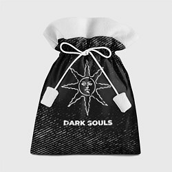 Мешок для подарков Dark Souls с потертостями на темном фоне, цвет: 3D-принт