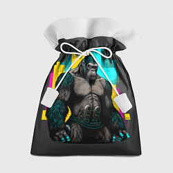 Мешок для подарков Киберпанк-горилла, цвет: 3D-принт