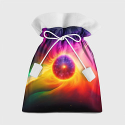 Мешок для подарков Неоновое солнце, цвет: 3D-принт
