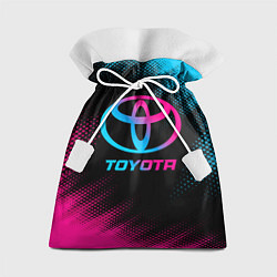 Мешок для подарков Toyota - neon gradient, цвет: 3D-принт