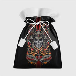 Мешок для подарков Samurai skull, цвет: 3D-принт