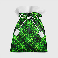 Мешок для подарков Зеленые точечные ромбы, цвет: 3D-принт