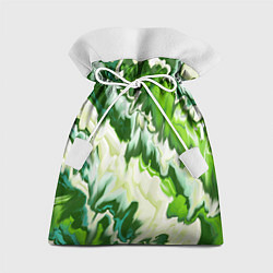 Мешок для подарков Зеленые штрихи, цвет: 3D-принт