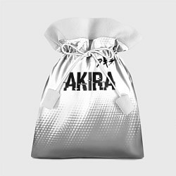 Мешок для подарков Akira glitch на светлом фоне: символ сверху, цвет: 3D-принт