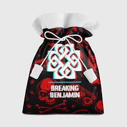 Мешок для подарков Breaking Benjamin rock glitch, цвет: 3D-принт