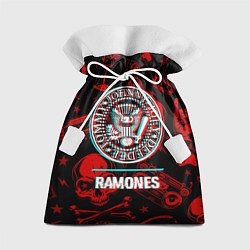 Мешок для подарков Ramones rock glitch, цвет: 3D-принт